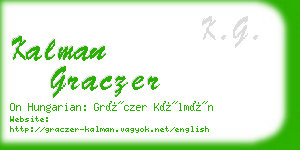 kalman graczer business card